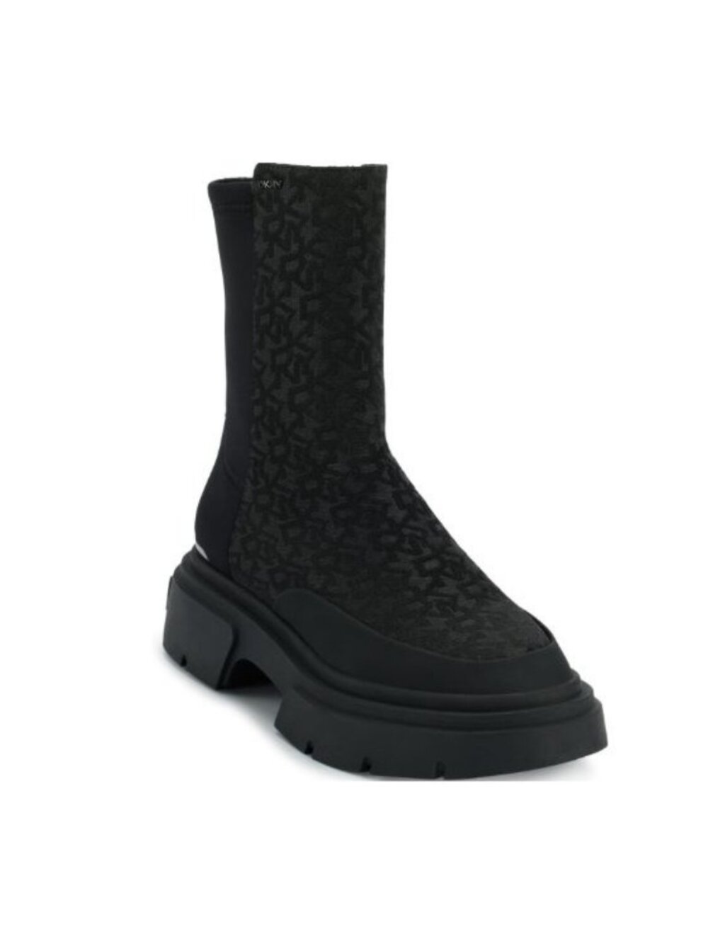 Dkny Women's Fleming Block Heel Winter Booties Black Size 10